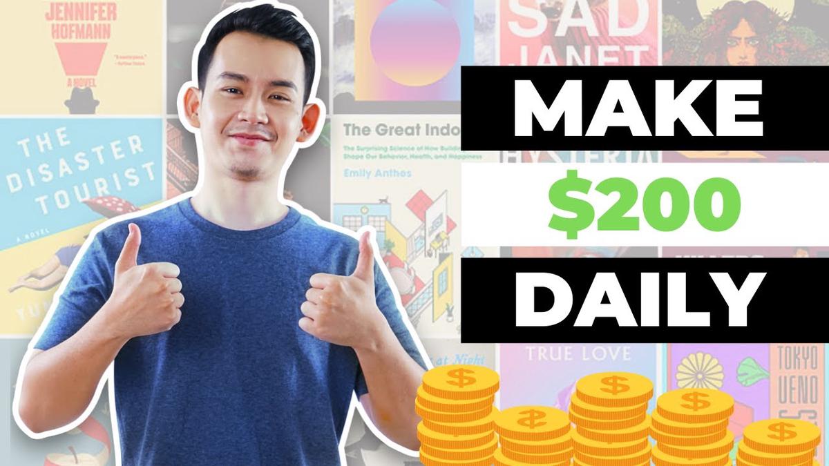 'Video thumbnail for Earn $200 per day Creating Ebook Covers - Make Money Online For Beginners'