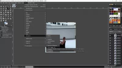 Yakınlaştırma Kaydını Düzenleyebilir Misiniz? Giriş Ve Çıkış Videocast Geçişlerini Ekleyin : GIMP menüsünde görüntü optimizasyon seçeneği