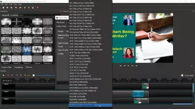 Ali Lahko Uredite Posnetek Povečave? Dodajte Uvodne In Zunanje Prehode Videocast : Profil za snemanje videoposnetkov po meri dodan v programski opremi OpenShot