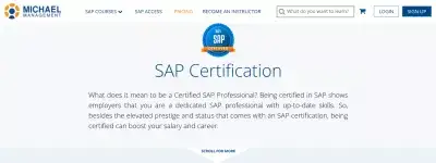 Kuidas saada SAP-i professionaalse sertifikaadi veebist?