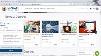 Як отримати професійну сертифікацію SAP в Інтернеті? : Інтернет-каталог навчальних програм Michael Management SAP