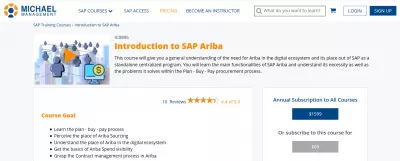 როგორ მივიღოთ SAP პროფესიონალური სერტიფიკაცია ინტერნეტით? : SAP Ariba ონლაინ კურსი შესავალი SAP Ariba ინგლისურ ენაზე