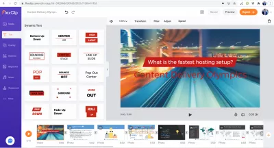 Windows 10'da Yazılım Olmadan Ekran Kaydı : FlexClip'te videonun üzerine metin ekleme