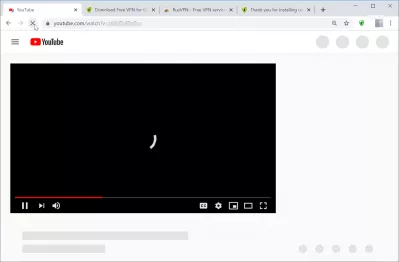 Get around Youtube error Le programme de téléchargement n'a pas rendu cette vidéo disponible dans votre pays : YouTube lisant une vidéo sur une connexion à un service VPN distant