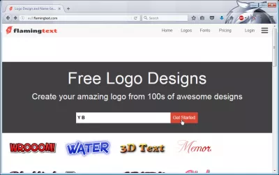 Dizajn Efektiv I Logos Në Internet Në 8 Hapa Falas : Zgjidhni tekstin që do të shfaqet në logo