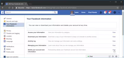 Facebook hesabımı necə silmək olar? : Hesabınızı və informasiya bağlantısını silin