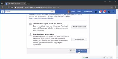Kā es varu izdzēst savu Facebook kontu : dzēst facebook kontu pastāvīgi saiti
