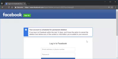 Facebook hesabımı nasıl silerim : fb'yi kalıcı olarak sil