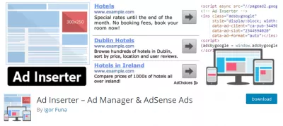 7 parasta ilmaista WordPress Adsense -laajennusta tulojen lisäämiseksi : Mainosten lisääjä - Mainoshallinta ja Adsense-mainokset