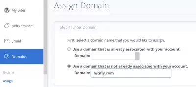 cPanel addon domain, krijoni një domain shtesë : regjistroni emrin e domain të internetit