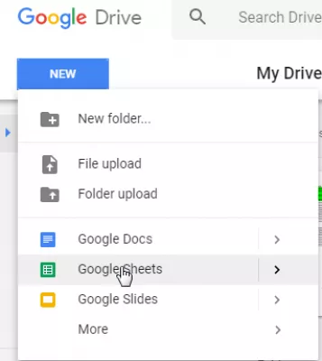Cara membuat peta interaktif dalam Helaian Google : Buat hamparan baru dalam Google Docs