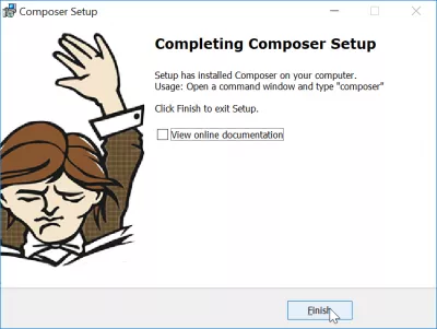 如何安裝composer窗口 : Composer成功安裝