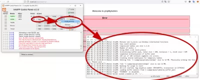 Cómo resolver Error al iniciar MySQL en XAMPP después de Windows Update: Mutexes y RW_Locks usan funciones entrelazadas de Windows : Verificar el registro de errores de MySQL después de que no puede comenzar en XAMPP y lanza un mensaje de error