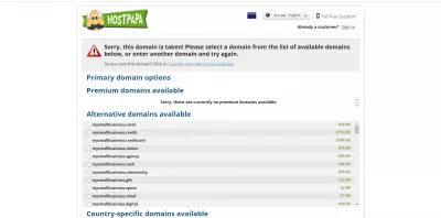 Koje usluge web hostinga za mala poduzeća trebaju? : Traženje raspoloživosti imena domene za malo poduzeće