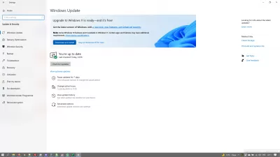 Uppgradering till Windows 11 : Dator som är berättigad till Windows11 Gratis uppgradering