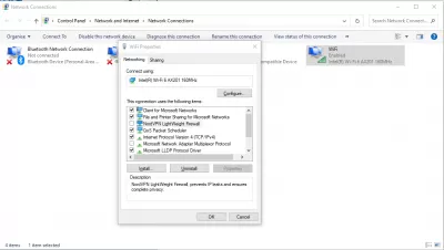 Windows 10 no pot trobar wifi després del restabliment de l'adaptador de xarxa : Pas 3: aneu a les connexions de xarxa